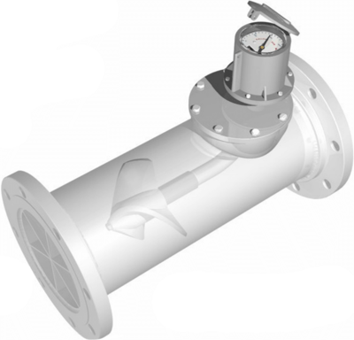 McCrometer Main Line Propeller Flowmeter, Model QW500/QZ500